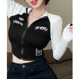 ロゴジップアップ クロップドトップス長袖 | SUNSHINE CLOSET | 詳細画像7