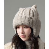レディース ワンポイントシャギー帽子 防寒ビーニー | SUNSHINE CLOSET | 詳細画像10