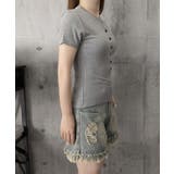 フロントボタンtシャツレディース クルーネックtシャツ きれいめカジュアル | SUNSHINE CLOSET | 詳細画像21