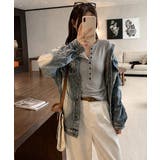 フロントボタンtシャツレディース クルーネックtシャツ きれいめカジュアル | SUNSHINE CLOSET | 詳細画像5