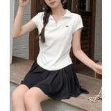 Vネックポロシャツ レディースTシャツ夏 | ANGELCLOSET | 詳細画像11