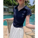 Vネックポロシャツ レディースTシャツ夏 | ANGELCLOSET | 詳細画像14