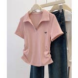 Vネックポロシャツ レディースTシャツ夏 | ANGELCLOSET | 詳細画像17