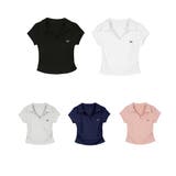Vネックポロシャツ レディースTシャツ夏 | ANGELCLOSET | 詳細画像18