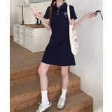 ワンポイントワンピース 大人可愛いAラインワンピ 細見え半袖ワンピース | SUNSHINE CLOSET | 詳細画像17 