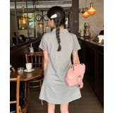 ワンポイントワンピース 大人可愛いAラインワンピ 細見え半袖ワンピース | SUNSHINE CLOSET | 詳細画像21 