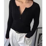 ハーフボタンカットソー長袖タイトtシャツ | SUNSHINE CLOSET | 詳細画像10