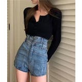 ハーフボタンカットソー長袖タイトtシャツ | SUNSHINE CLOSET | 詳細画像11