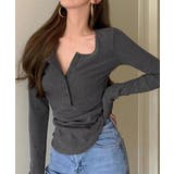 ハーフボタンカットソー長袖タイトtシャツ | SUNSHINE CLOSET | 詳細画像14