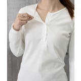 ハーフボタンカットソー長袖タイトtシャツ | SUNSHINE CLOSET | 詳細画像20