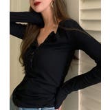 ハーフボタンカットソー長袖タイトtシャツ | SUNSHINE CLOSET | 詳細画像7