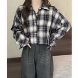 レディースチェックシャツブラウスレトロ風 | SUNSHINE CLOSET | 詳細画像5