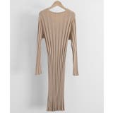 vネック太リブニットワンピース秋冬韓国風 | SUNSHINE CLOSET | 詳細画像34