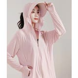 レディース 紫外線対策カーディガン冷感 顔ガード付きジップアップ | SUNSHINE CLOSET | 詳細画像13 