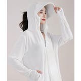 レディース 紫外線対策カーディガン冷感 顔ガード付きジップアップ | SUNSHINE CLOSET | 詳細画像2 