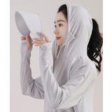 レディース 紫外線対策カーディガン冷感 顔ガード付きジップアップ | SUNSHINE CLOSET | 詳細画像8 