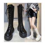 ロングブーツ レディース レースアップ靴 | ANGELCLOSET | 詳細画像11