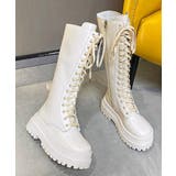 ロングブーツ レディース レースアップ靴 | ANGELCLOSET | 詳細画像14