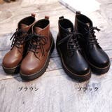 厚底ブーツ レディースショートブーツ韓国 | ANGELCLOSET | 詳細画像2