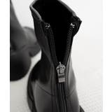 PUレザーショートブーツ バックジッパー | SUNSHINE CLOSET | 詳細画像23