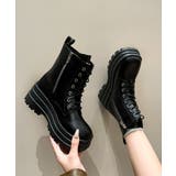 ショートブーツ厚底 ワークブーツ美脚脚長 | SUNSHINE CLOSET | 詳細画像12