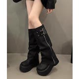カバーロングブーツ厚底 ルーズシルエット | SUNSHINE CLOSET | 詳細画像1 