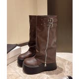 カバーロングブーツ厚底 ルーズシルエット | SUNSHINE CLOSET | 詳細画像16 
