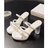 クロスストラップサンダルクリアヒール夏靴 | SUNSHINE CLOSET | 詳細画像15 