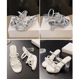 クロスストラップサンダルクリアヒール夏靴 | SUNSHINE CLOSET | 詳細画像17 