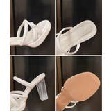 クロスストラップサンダルクリアヒール夏靴 | SUNSHINE CLOSET | 詳細画像18 