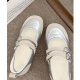 レディースバレエコアスニーカー メタリック異素材切替パンプス ハートバックル | SUNSHINE CLOSET | 詳細画像21