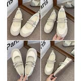 レディースバレエコアスニーカー メタリック異素材切替パンプス ハートバックル | SUNSHINE CLOSET | 詳細画像22