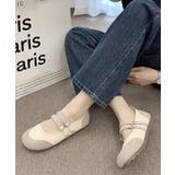 レディースバレエコアスニーカー メタリック異素材切替パンプス ハートバックル | SUNSHINE CLOSET | 詳細画像5