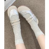 レディースバレエコアスニーカー メタリック異素材切替パンプス ハートバックル | SUNSHINE CLOSET | 詳細画像9