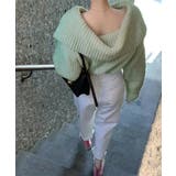 ハーフジップニットセーター ビッグカラー | SUNSHINE CLOSET | 詳細画像12