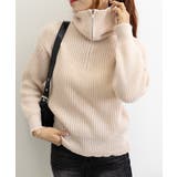 ハーフジップニットセーター ビッグカラー | SUNSHINE CLOSET | 詳細画像17