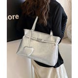 トートバッグ ハートチャーム付き肩掛け鞄 | SUNSHINE CLOSET | 詳細画像1 