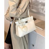 トートバッグ ハートチャーム付き肩掛け鞄 | SUNSHINE CLOSET | 詳細画像12 
