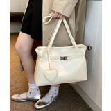 トートバッグ ハートチャーム付き肩掛け鞄 | SUNSHINE CLOSET | 詳細画像13 