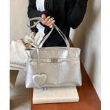 トートバッグ ハートチャーム付き肩掛け鞄 | SUNSHINE CLOSET | 詳細画像2 