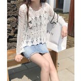 かぎ編みサマーニット 透かし編みトップス | SUNSHINE CLOSET | 詳細画像12 