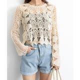 かぎ編みサマーニット 透かし編みトップス | SUNSHINE CLOSET | 詳細画像14 