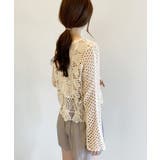 かぎ編みサマーニット 透かし編みトップス | SUNSHINE CLOSET | 詳細画像3 