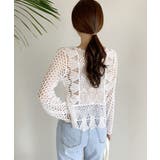 かぎ編みサマーニット 透かし編みトップス | SUNSHINE CLOSET | 詳細画像9 