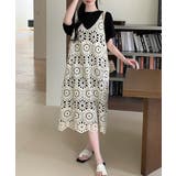 かぎ針編みボヘミアンワンピース カットワーク刺しゅうワンピ 春夏秋服 | SUNSHINE CLOSET | 詳細画像5