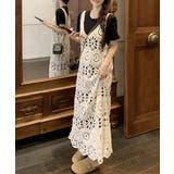 かぎ針編みボヘミアンワンピース カットワーク刺しゅうワンピ 春夏秋服 | SUNSHINE CLOSET | 詳細画像8