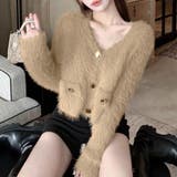 フェザーヤーンカーディガン ニットカーデ | SUNSHINE CLOSET | 詳細画像1 