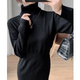 タートルネック ニットワンピース 上品 | ANGELCLOSET | 詳細画像5