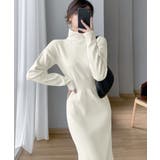 タートルネック ニットワンピース 上品 | ANGELCLOSET | 詳細画像6