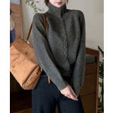 くるみボタンハイネックニットカーディガン | SUNSHINE CLOSET | 詳細画像7